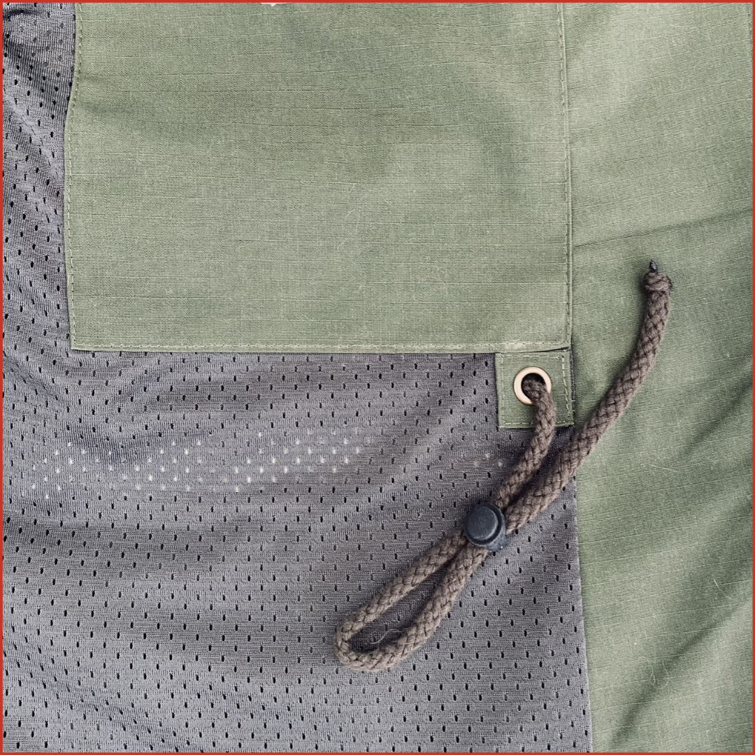 Khaki Parka with contrast Navy Pocket. (Very) Limited Edition.