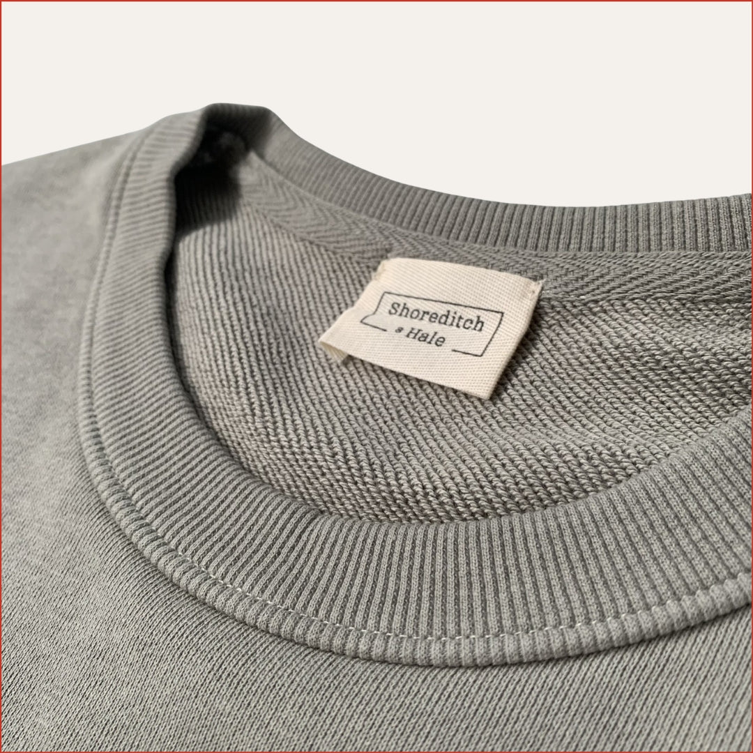S&H10. Minimalist Pomelo Olive Sweater. Tan Detail. (Very) Limited Edition.