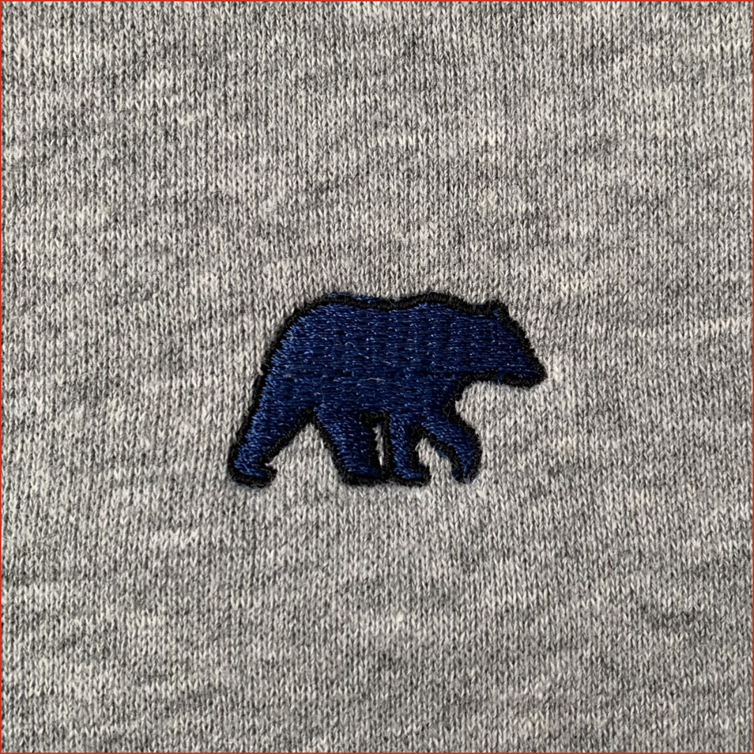 S&H13. Grey Sweatshirt. Midnight Navy Detail. Limited Edition.