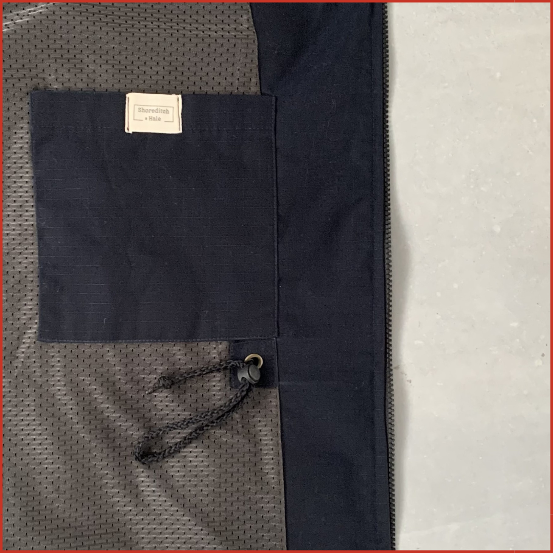 Navy Parka with Contrast Olive Pocket. (Very) Limited Edition.