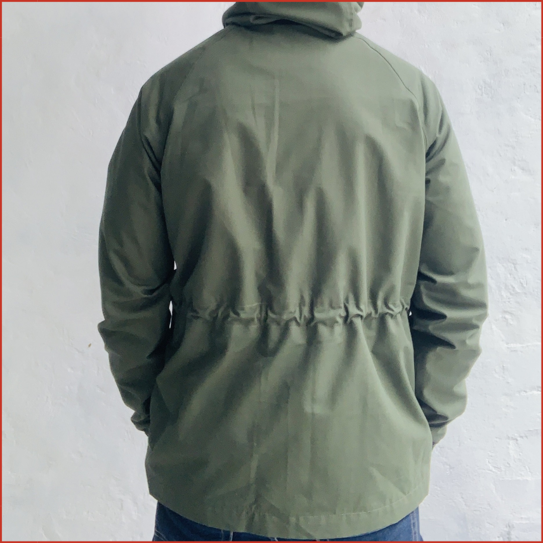 Khaki Parka with contrast Navy Pocket. (Very) Limited Edition.
