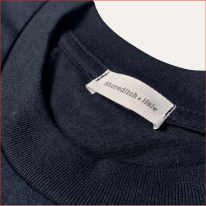 S&H7. Classic Cut Navy T-Shirt. Russian Red Detail. Limited Edition.